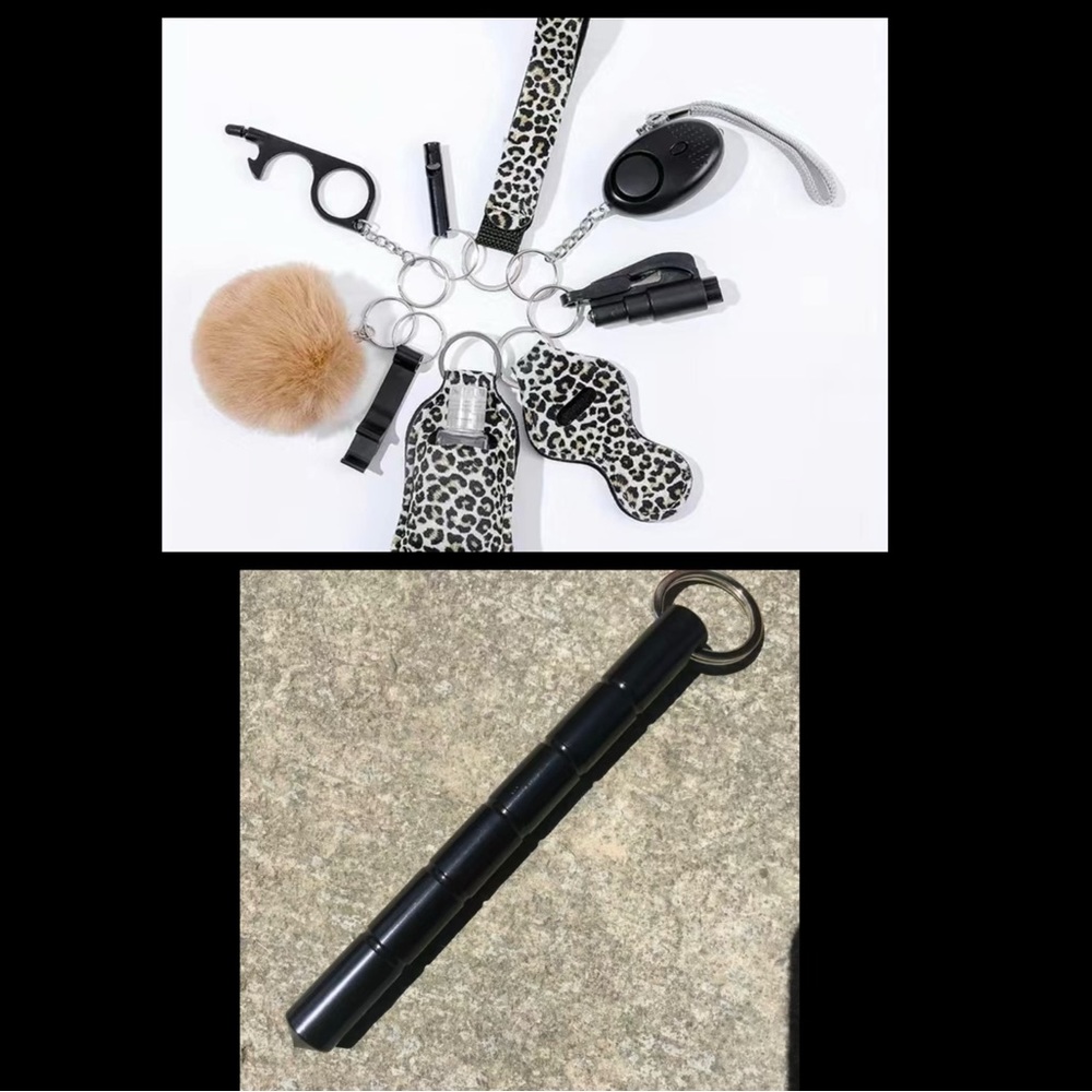 🌺 11 in 1 Self Defense Security Keychain